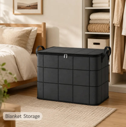 Nexa Storage Bin | Large Capacity Fabric Organizer with Zipper Closure 4