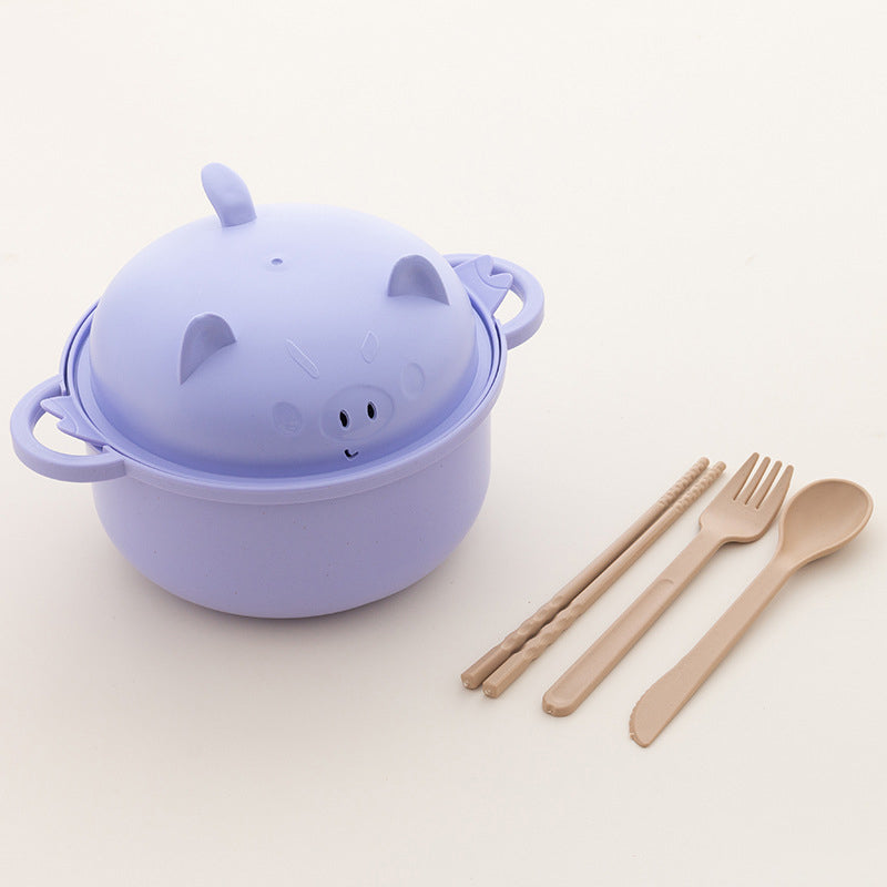 Noodle Bowl Set | 1300ml with Lid and Cutlery
