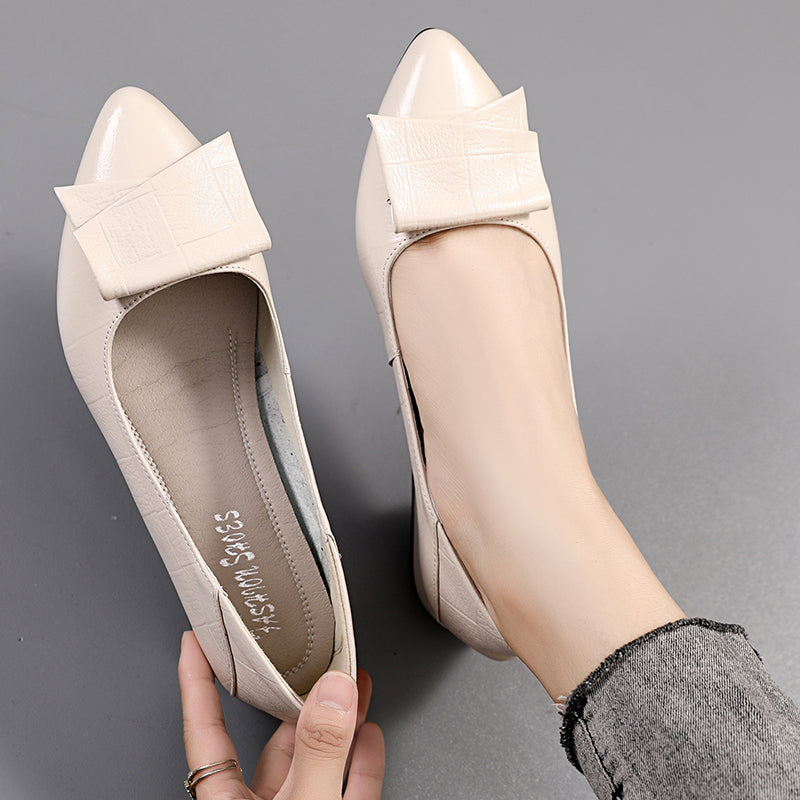 Nora Women's Pumps | Black PU Leather, Comfortable Fit 3