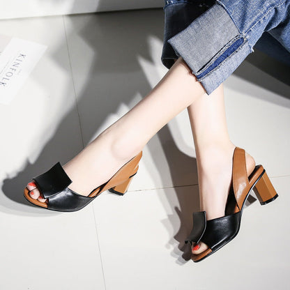 Nora Women's Pumps | Black PU Leather, Comfortable Fit 8