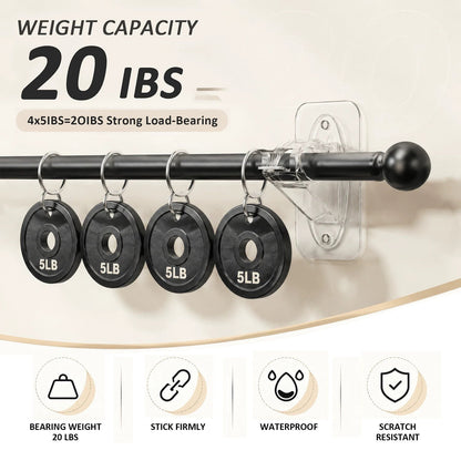 Nova Rod Brackets | Self-Adhesive, No Drill Required 2