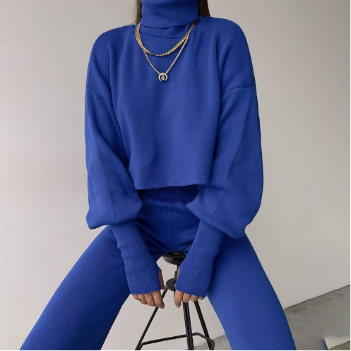 Novelle Knit Suit for Ladies | Knitted Turtleneck, Flexible and Stylish 0