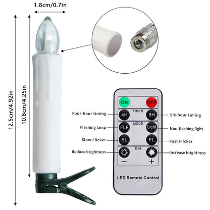 Flameless LED Candles 10 PACK™ — Creëer Direct Gezellige, Vuurvrije Magie