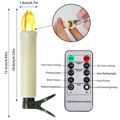 Flameless LED Candles 10 PACK™ — Creëer Direct Gezellige, Vuurvrije Magie