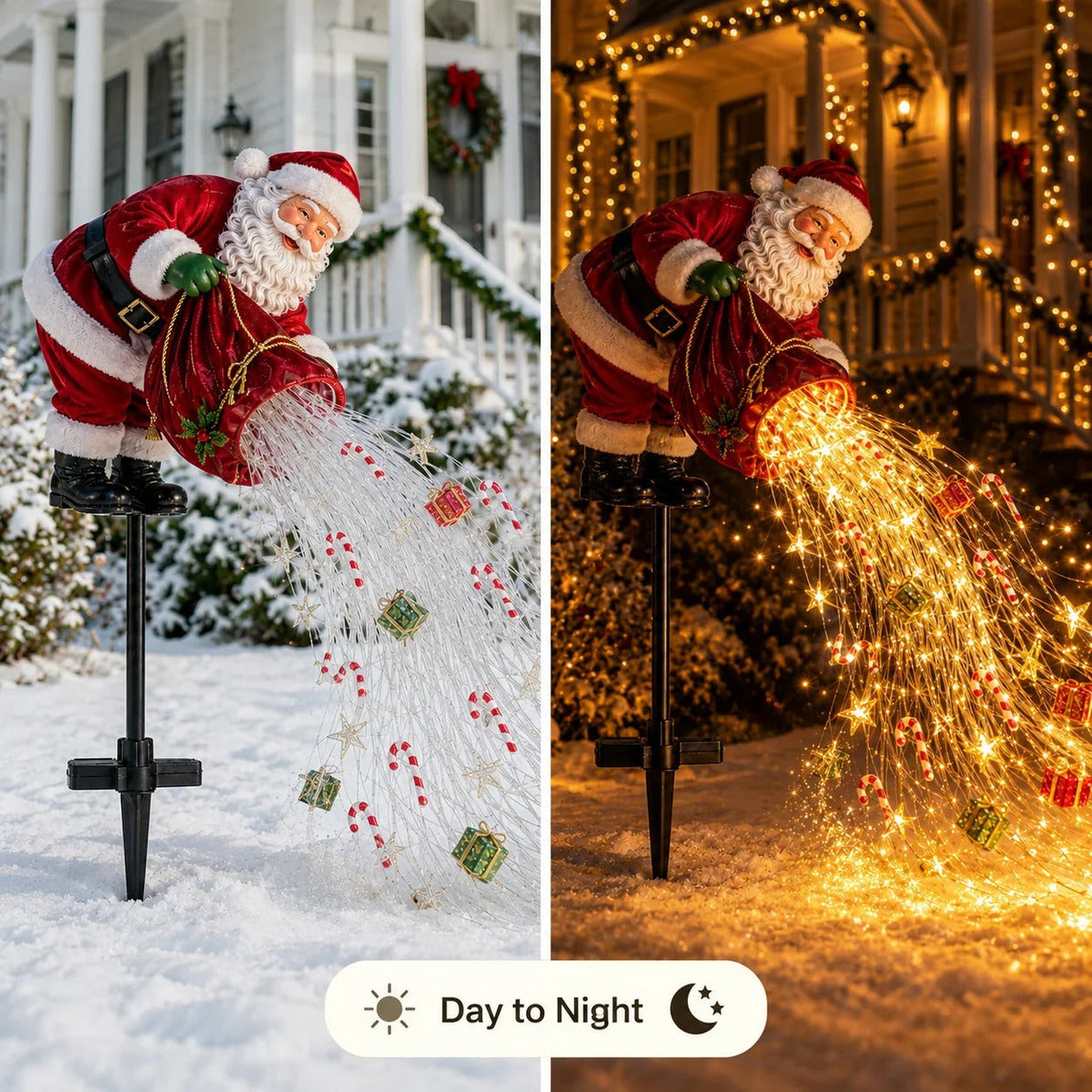 Luz de jardim de Natal com LEDs em movimento Merrypour™