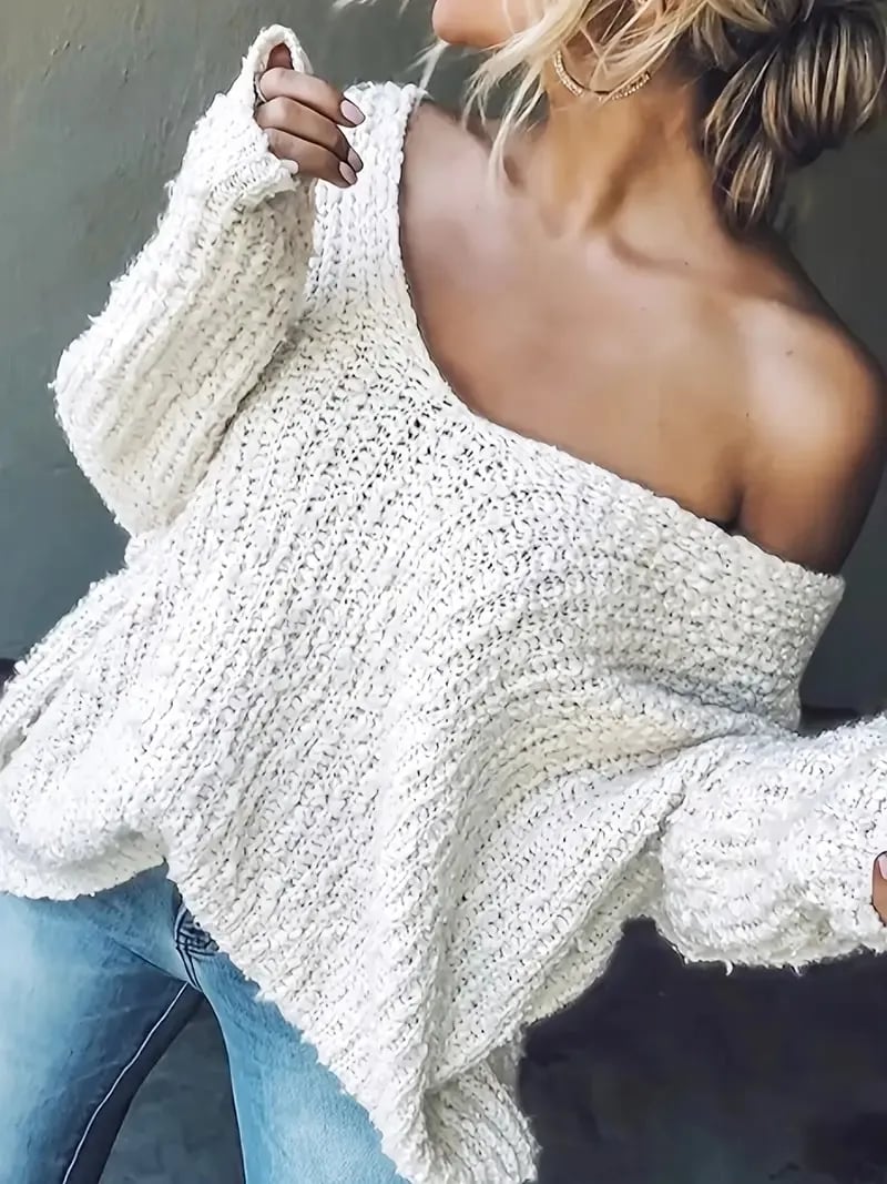 Oriana Off-the-Shoulder Sweater | Lightweight, Casual Fit 5