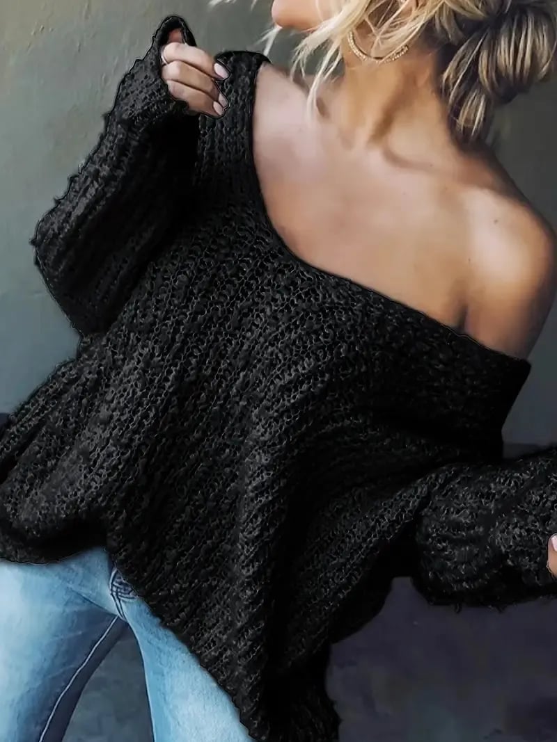 Oriana Off-the-Shoulder Sweater | Lightweight, Casual Fit 7