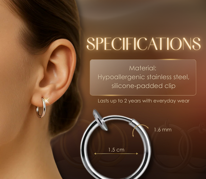 Orlina Comfort Earrings | Retractable, Hypoallergenic 3