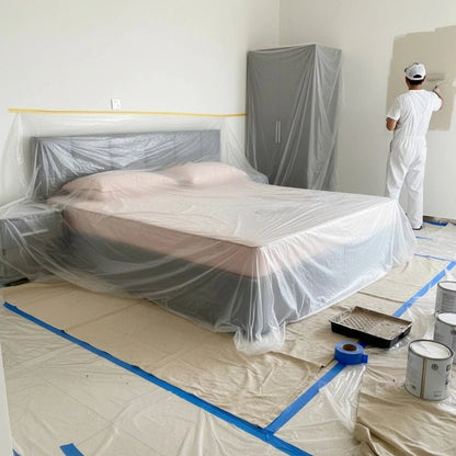 Pavo Barrier Film | Pre-Taped, Dust Protection, 10m x 1m 6