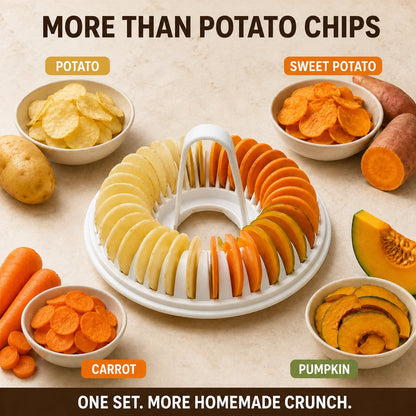 Pavo Chip Maker | Oil-Free, Includes Slicer Bowl Set 0