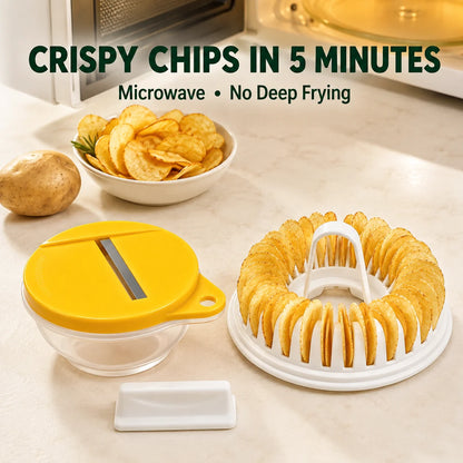 Pavo Chip Maker | Oil-Free, Includes Slicer Bowl Set 1
