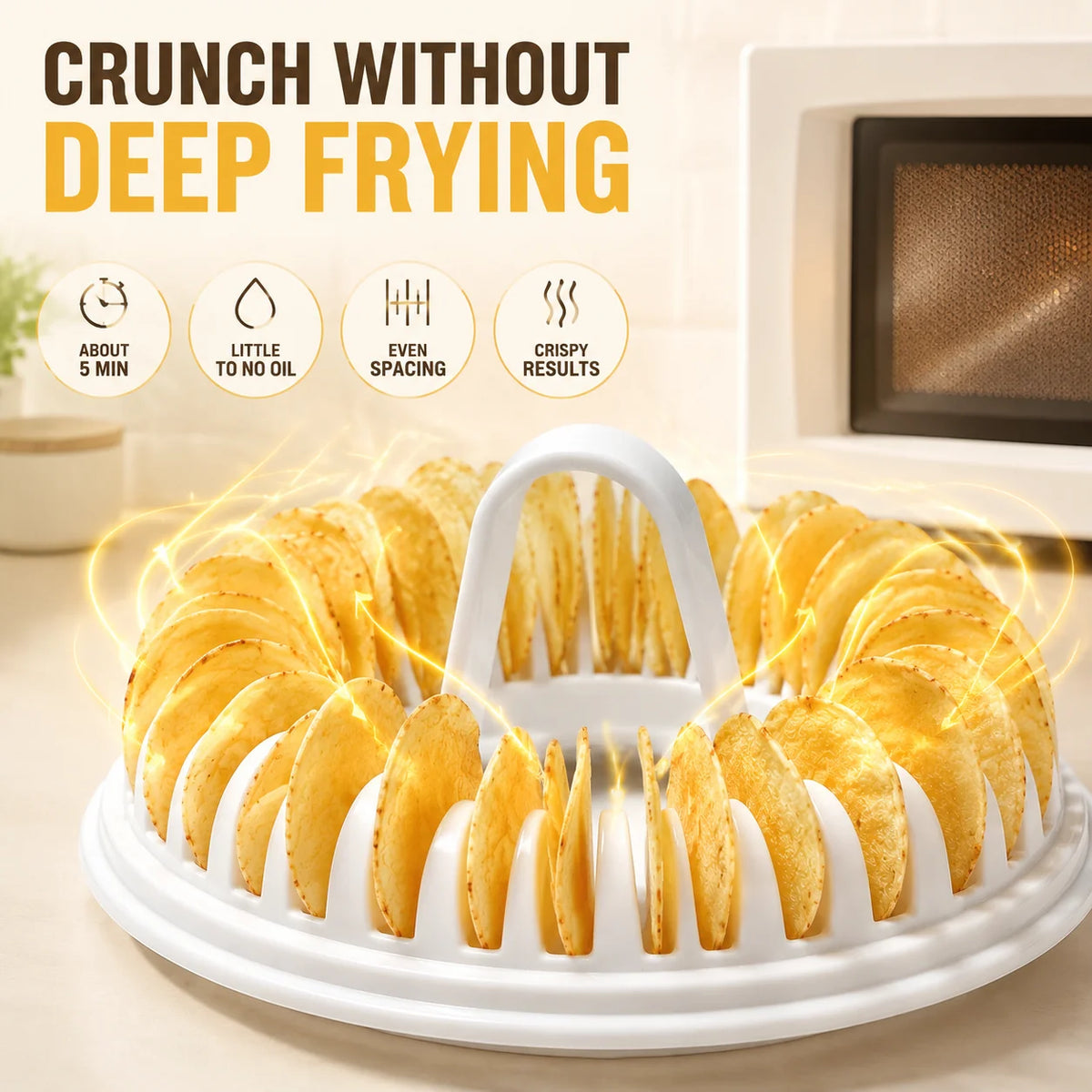 Pavo Chip Maker | Oil-Free, Includes Slicer Bowl Set 2