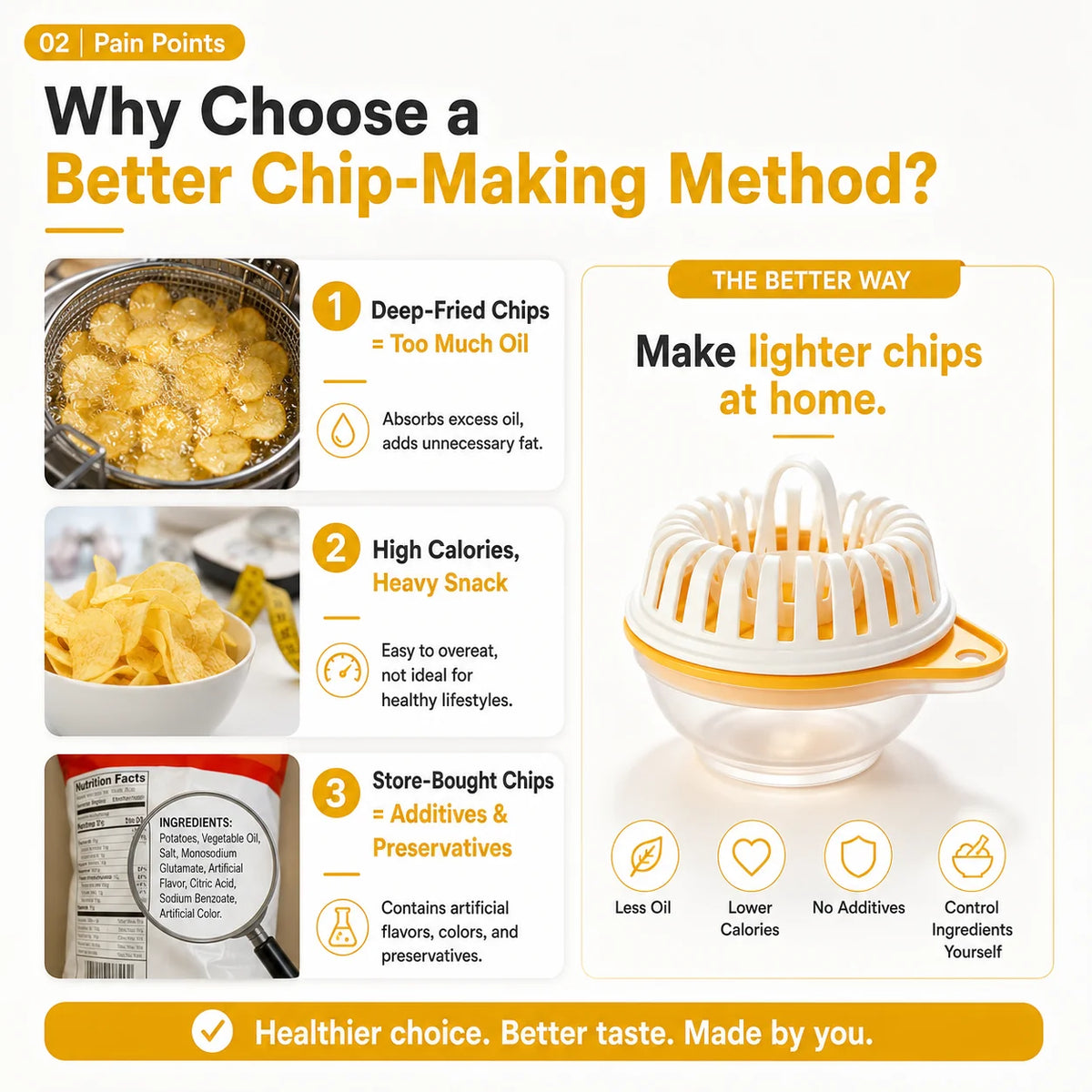 Pavo Chip Maker | Oil-Free, Includes Slicer Bowl Set 6