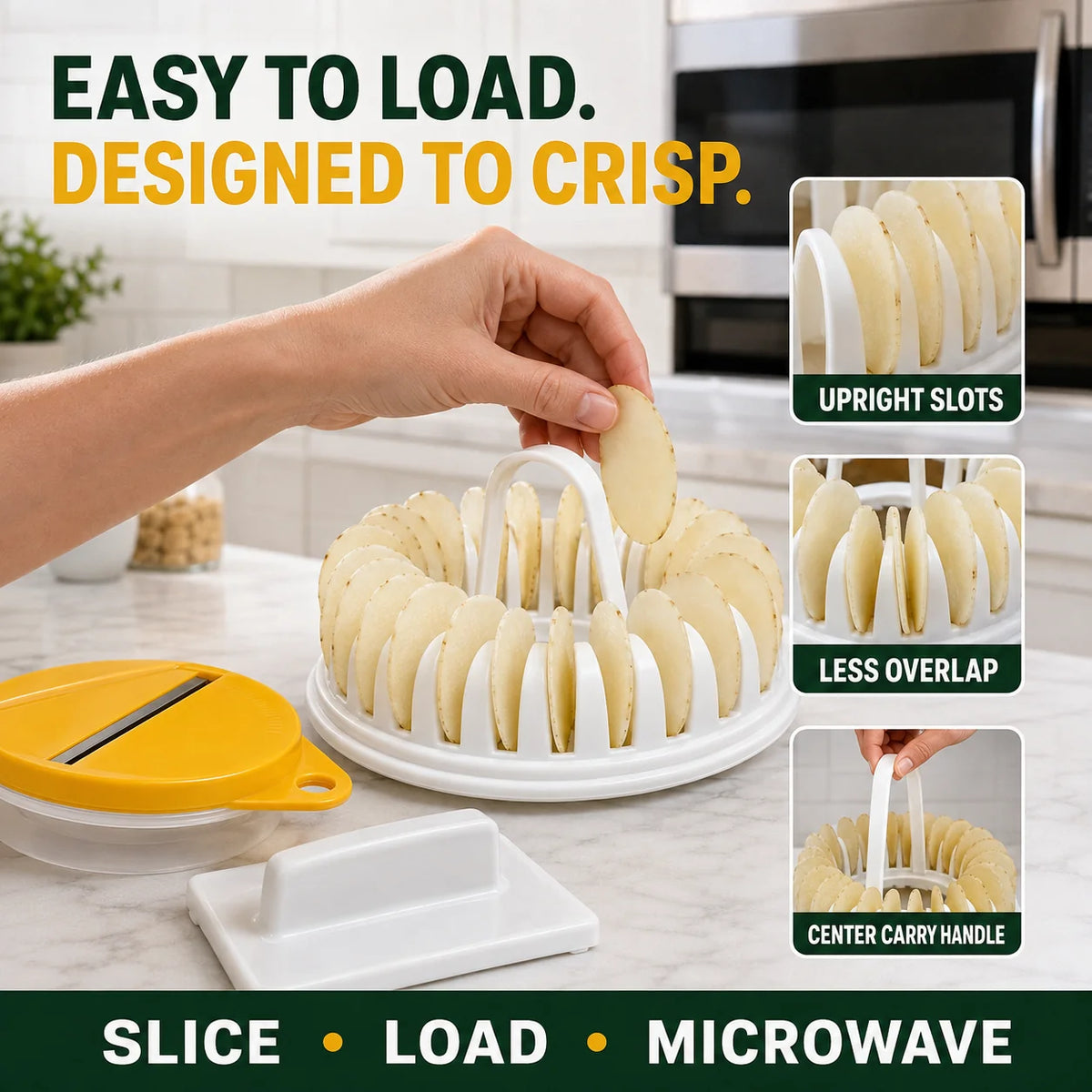 Pavo Chip Maker | Oil-Free, Includes Slicer Bowl Set 7