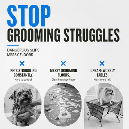 Pavo Pet Grooming Bed | 2-in-1 Foldable, Breathable Support 2