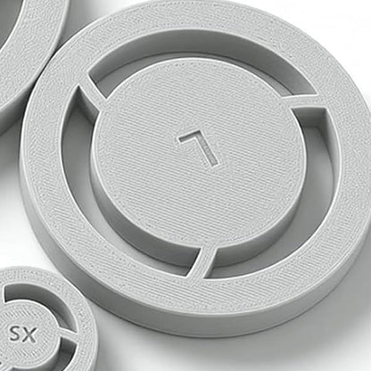 Pavo Pottery Tool | Multi-Size Clay Foot Ring Template for Trimming 7