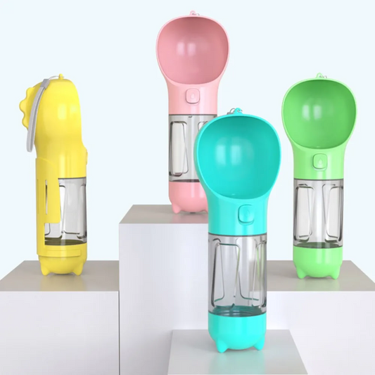 Pawlo Portable Dog Water Bottle | 3-in-1 Leakproof Dispenser for Travel & Hydration 0