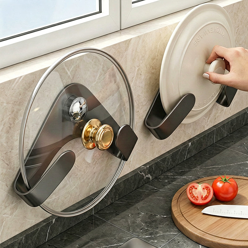 Paxis Pot Lid Organizer | No-Drill Suction Cup, Space-Saving Design 2