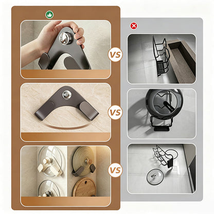 Paxis Pot Lid Organizer | No-Drill Suction Cup, Space-Saving Design 7