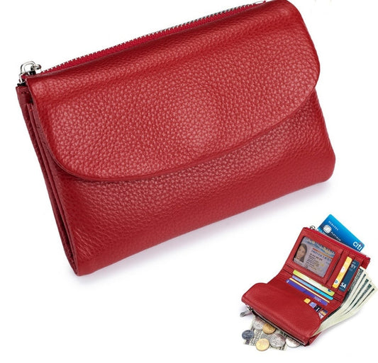 Pella Leather Wallet | Genuine Leather, Slim Design, Multi-Function 0