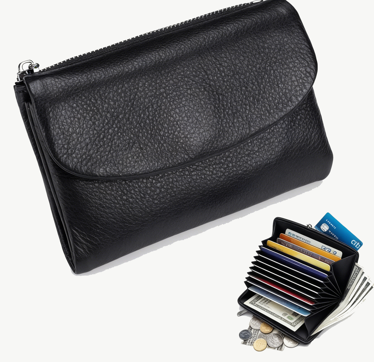 Pella Leather Wallet | Genuine Leather, Slim Design, Multi-Function 13