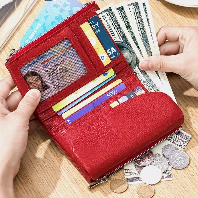 Pella Leather Wallet | Genuine Leather, Slim Design, Multi-Function 3