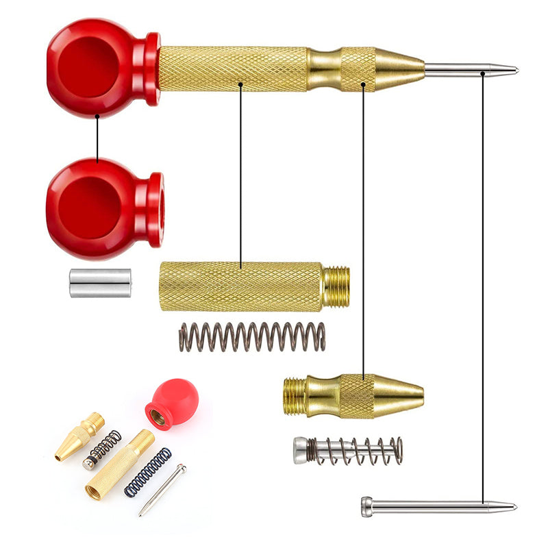 Penta Center Punch | Spring-Loaded Precision Tool 4