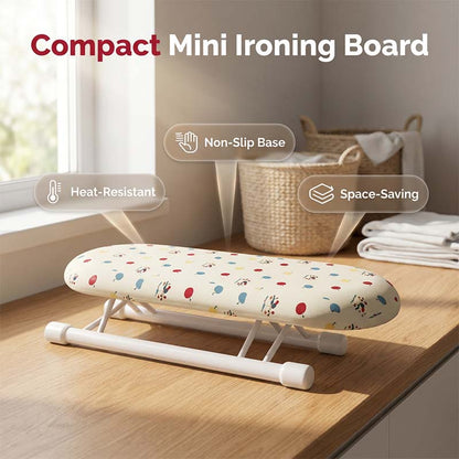 Pico Small Ironing Board | Compact Table Top Design, Foldable Metal Frame 1