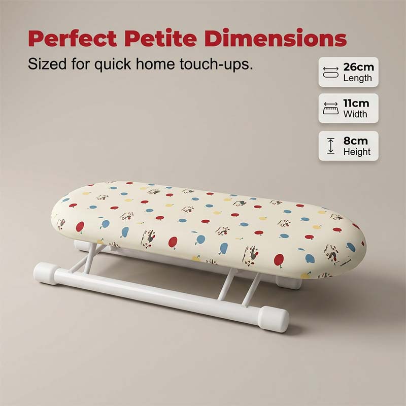 Pico Small Ironing Board | Compact Table Top Design, Foldable Metal Frame 2