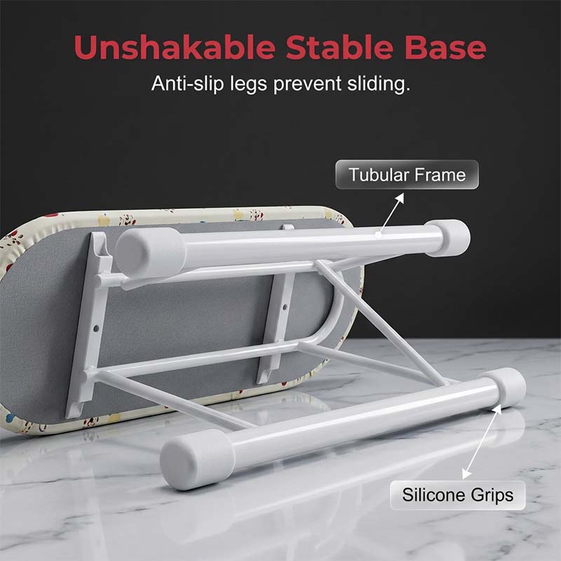 Pico Small Ironing Board | Compact Table Top Design, Foldable Metal Frame 3