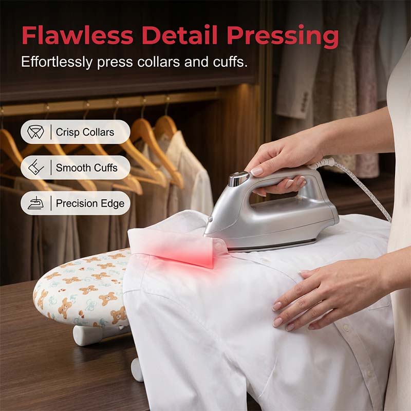 Pico Small Ironing Board | Compact Table Top Design, Foldable Metal Frame 4