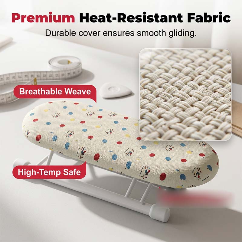 Pico Small Ironing Board | Compact Table Top Design, Foldable Metal Frame 5