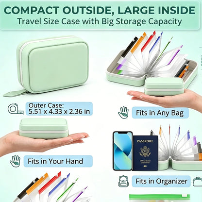 Pilo Weekly Pill Organizer | Waterproof, Color-Coded Travel Case with 14 Pouches 6