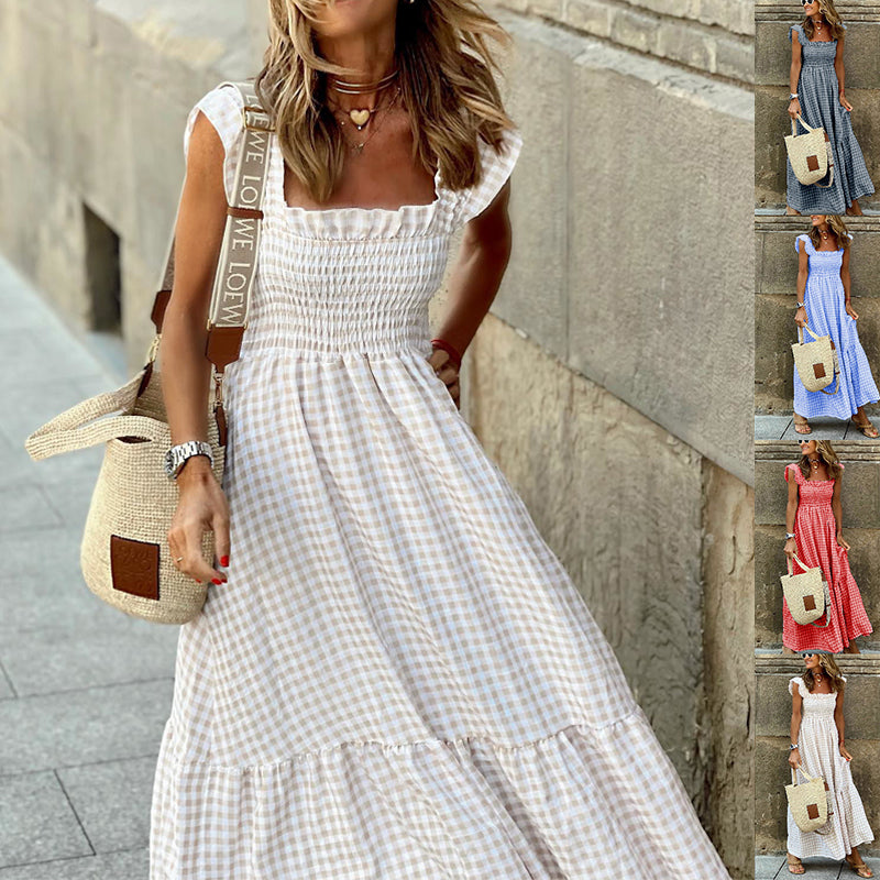 Pina Maxi Dress | Flattering Smocked Bodice, Lightweight Summer Dress 1