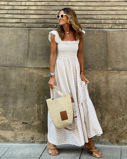 Pina Maxi Dress | Flattering Smocked Bodice, Lightweight Summer Dress 2