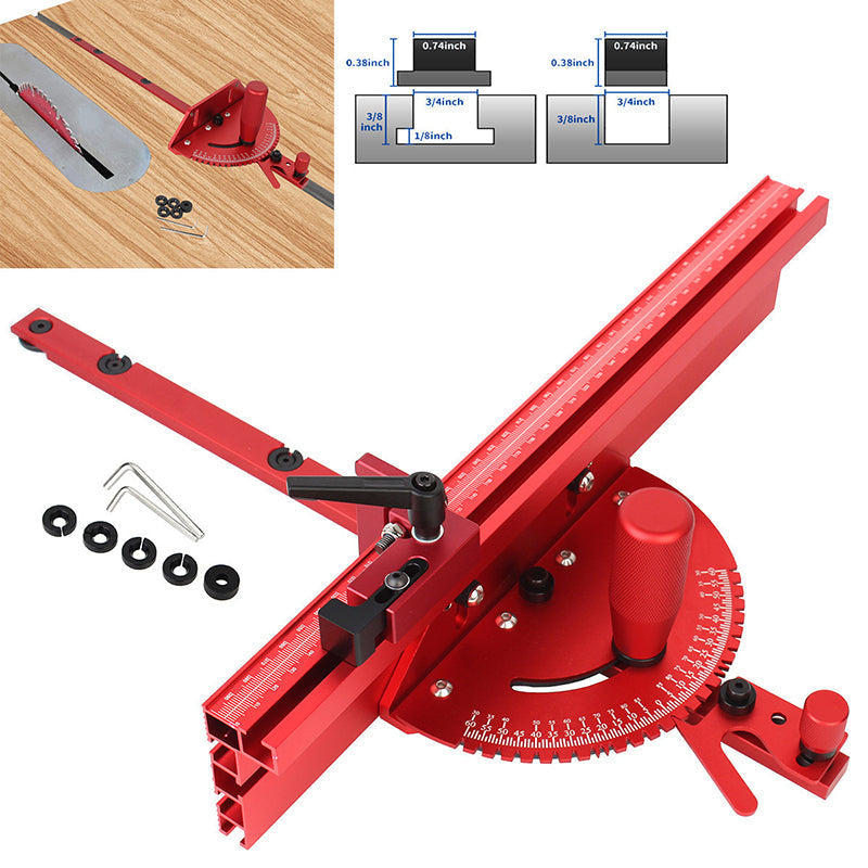 Pinnacle Miter Gauge | Precision Aluminum, Adjustable Angle 1