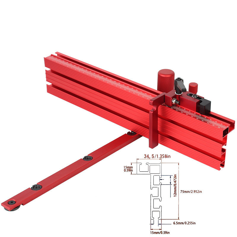 Pinnacle Miter Gauge | Precision Aluminum, Adjustable Angle 3