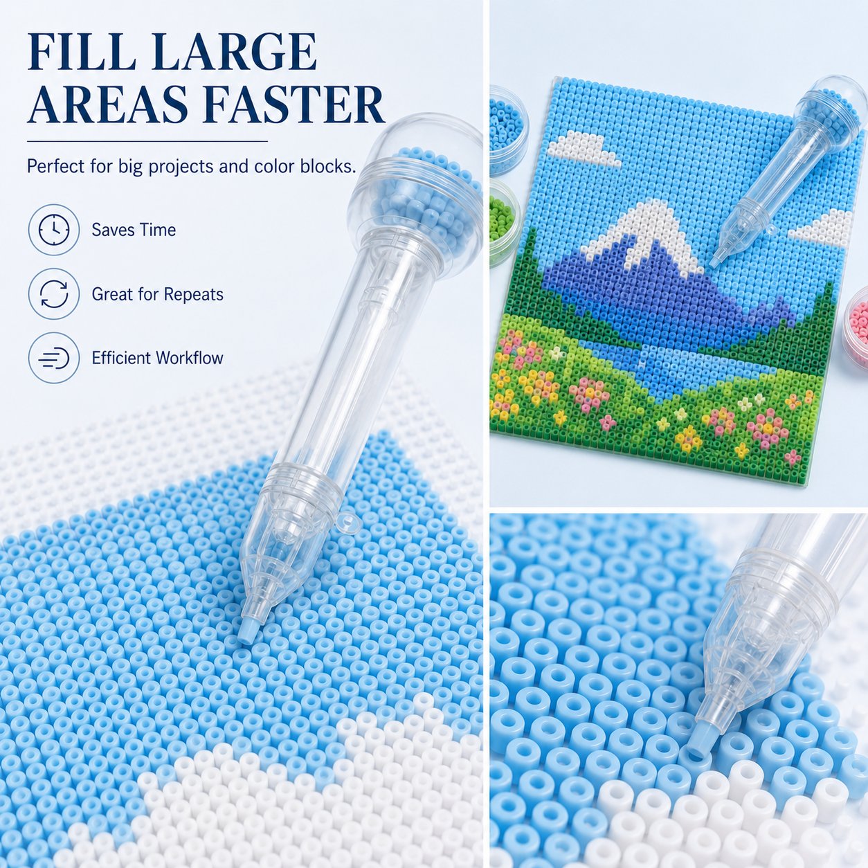 Pivo Bead Dispenser Pen | Push-Type, Holds 600 Beads 4