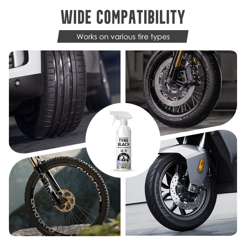 Plexi Tyre Shine Spray | Advanced Protection, Instant Black Finish 7