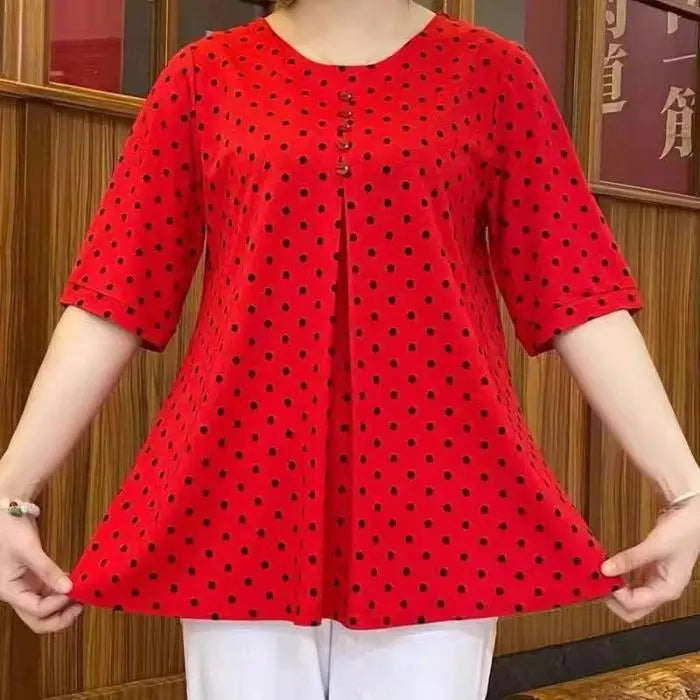 Pola Print Shirt | Elegant Polyester Design 1