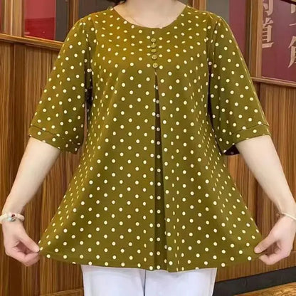 Pola Print Shirt | Elegant Polyester Design 2