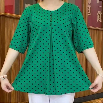 Pola Print Shirt | Elegant Polyester Design 3