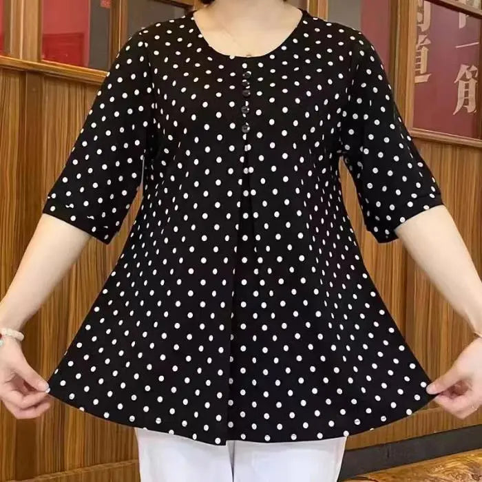 Pola Print Shirt | Elegant Polyester Design 4