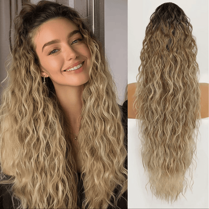 Ponytail Bliss Hair Extensions | Clip-On, 26 Inches Synthetic Fiber 12