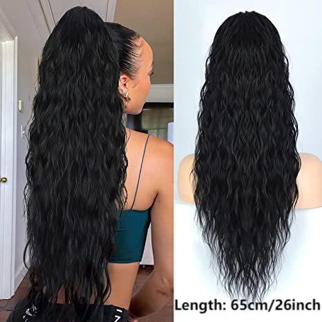 Ponytail Bliss Hair Extensions | Clip-On, 26 Inches Synthetic Fiber 7