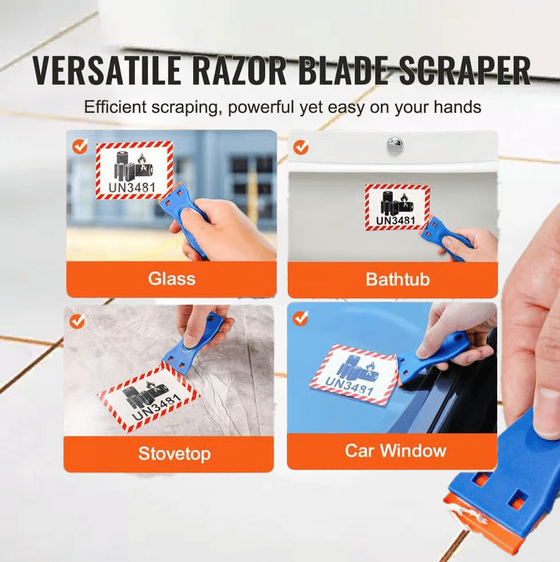 Primo Razor Blade Scraper | Durable Plastic, Ergonomic Handle 2