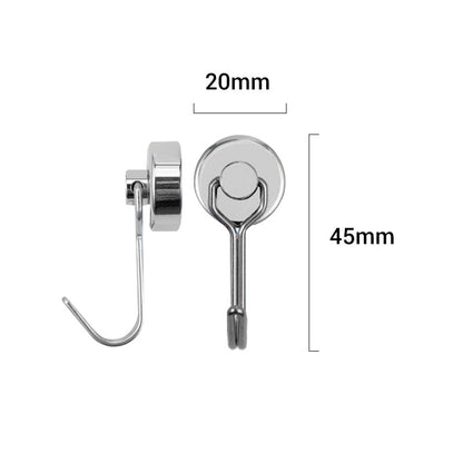 Pura Magnetic Hooks | Heavy-Duty, 360° Rotatable 8