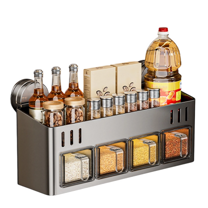 Pura Spice Rack | Wall-Mounted, No-Drill Organizer 12