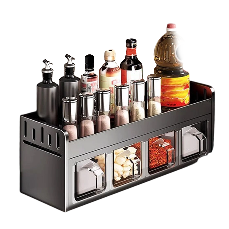 Pura Spice Rack | Wall-Mounted, No-Drill Organizer 9