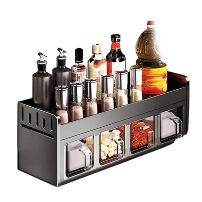 Pura Spice Rack | Wall-Mounted, No-Drill Organizer 9